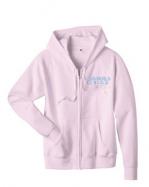 Cabarrus College of Health Sciences Hanes Ladies Full-Zip Hood (X Large, Pale Pink) cover