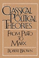 Classical Political Theories From Plato to Marx cover