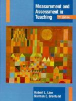 Measurement & Assessment in Teaching cover
