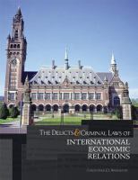 ICJ701: the Delicts & Criminal Laws of International Economic Relations (John Jay College - NY - CPS8) cover