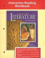 Glencoe Literature, World Literature, Interactive Reading Workbook cover