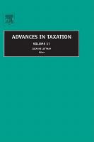 Advances in Taxation cover