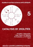 Catalysis by Zeolites: International Symposium Proceedings (Studies in surface science and catalysis): International Symposium Proceedings (Studies in cover