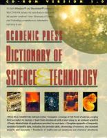 Academic Press Dictionary of Science and Technology CD-ROM: Version 1.0 cover