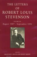 The Letters of Robert Louis Stevenson August 1887-September 1890 (volume6) cover