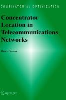 Concentrator Location in Telecommunications Networks cover