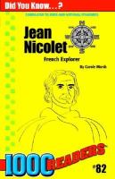 Jean Nicolet French Explorer cover