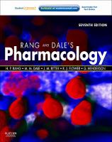 Rang and Dale's Pharmacology cover