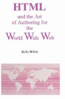 Html and the Art of Authoring for the World Wide Web cover