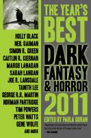 The Year's Best Dark Fantasy and Horror, 2011 Edition cover