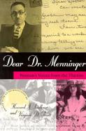 Dear Dr. Menninger Women's Voices from the Thirties cover