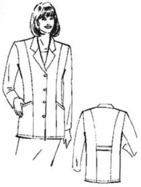 Ladies Student Lab Jacket-White-Size 14 cover