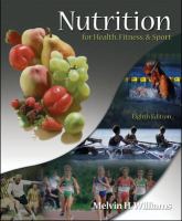 Nutrition for Health, Fitness, & Sport cover