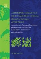 A Systematic Catalogue of Eight Scale Insect Families (Hemiptera- Coccoidea) of the World- Aclerdidae Asterolecaniidae Beesoniidae Carayonemidae Conch cover