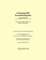 Evaluating AIDS Prevention Programs cover
