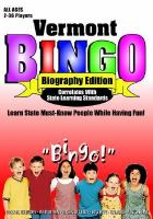Vermont Bingo Biography Edition cover