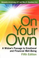 On Your Own : A Widow's Passage to Emotional and Financial Well-Being cover