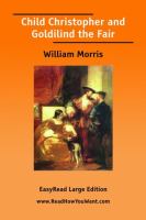 Child Christopher and Goldilind the Fair Easyread Large Edition cover