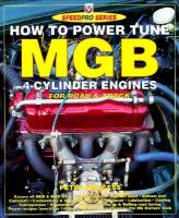 How to Power Tune the MGB 4-Cylinder Engine cover