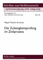 Die Zulässigkeitsprüfung im Zivilprozess cover