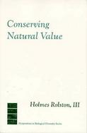 Conserving Natural Value cover