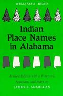 Indian Place Names in Alabama cover