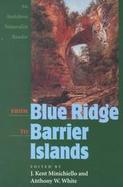From Blue Ridge to Barrier Islands An Audubon Naturalist Reader cover