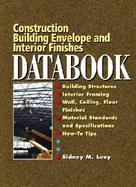Construction Building Envelope and Interior Finishes Databook cover