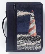 Lighthouse Needlepoint Bible Cover cover