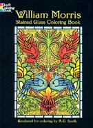 William Morris Stained Glass Coloring Book cover