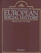Encyclopedia of European Social History From 1350 to 2000 cover