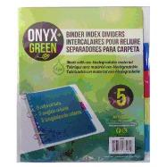 Onyx and Green 5-Pack Dividers with Tabs cover
