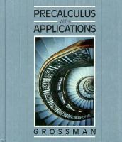 Precalculus with Applications, Scool Edition 1990 cover