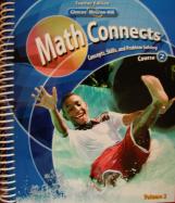 Math Connects: Concepts, Skills, and Problem Solving - Course 2 - Volume 2 [Teacher Wraparound Edition] cover