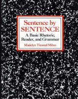 Sentence by Sentence cover