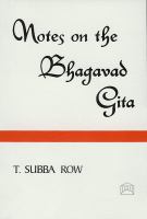 Notes on the Bhagayad-Gita cover