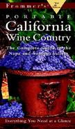 Frommer's Portable California Wine Country: The Complete Guide to the Napa and Sonoma Valley cover