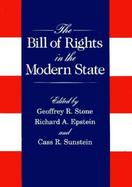 The Bill of Rights in the Modern State cover