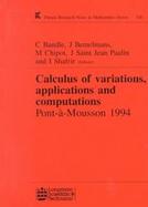 Calculus of Variations, Applications, and Computations Pont-A-Mousson, 1994 cover
