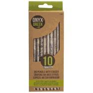 10pk #2 Pencils with White Erasers (Recycled Newspaper Design) cover