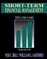 Short-Term Financial Management: Text and Cases cover