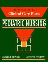 Clinical Care Plans for Pediatric Nursing cover