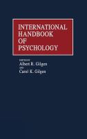 International Handbook of Psychology cover