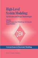 High-Level System Modeling Specification Languages cover