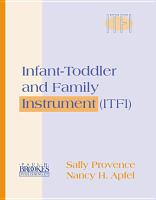 Infant-Toddler and Family Instrument (Itfi) cover
