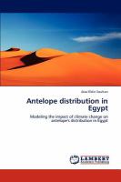 Antelope Distribution in Egypt cover