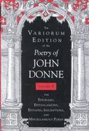The Variorum Edition of the Poetry of John Donne The Epigrams, Epithalamions, Epitaphs, Inscriptions, and Miscellaneious Poems (volume8) cover