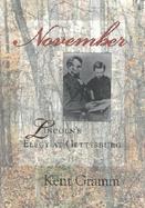 November Lincoln's Elegy at Gettysburg cover