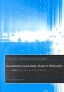 Renaissance and Early Modern Philosophy cover