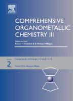 Comprehensive Organometallic Chemistry III Groups 1-2, 11-12 (volume2) cover